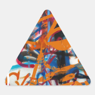 Background Graffiti Grunge Street Art Graffiti Wal Triangle Sticker