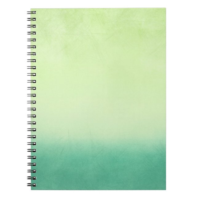 Background green colourful yellow notebook (Front)