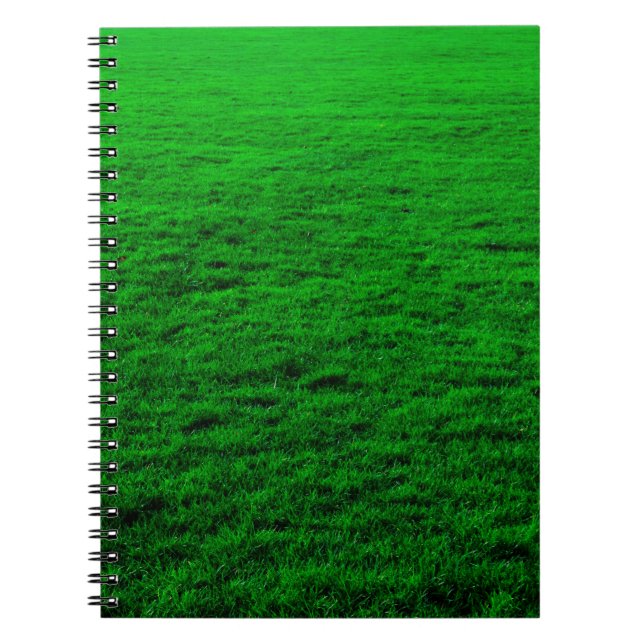 Background green grass lawn notebook (Front)