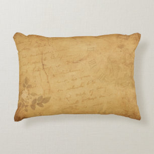 Background image flower writing decorative cushion