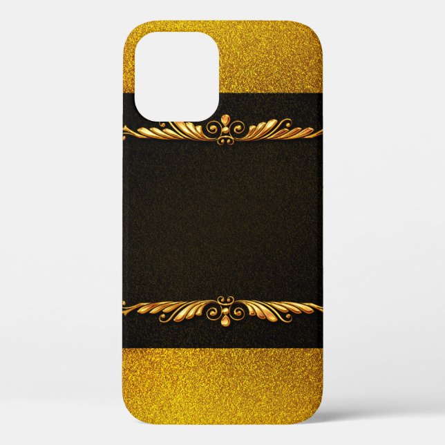 Background image gold frame floral Case-Mate iPhone case (Back)