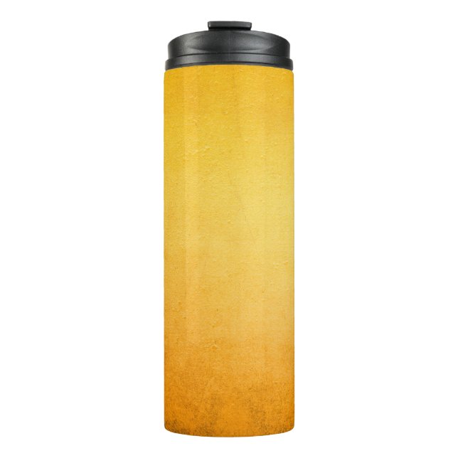 Background in grunge style- Sandstone surface back Thermal Tumbler (Front)