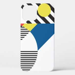 Background in retro modern style iPhone 12 case