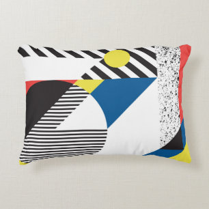 Background in retro modern style decorative cushion