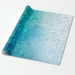 Background mandala grunge pattern wrapping paper