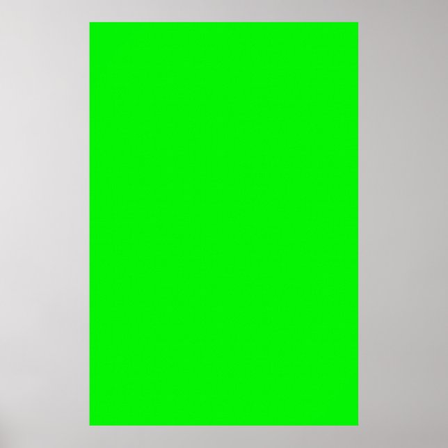 Background Media Paper - Green Screen Chroma Key Poster (Front)