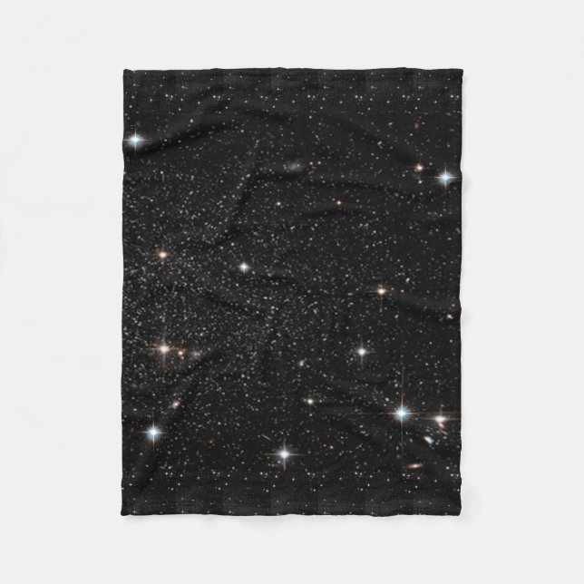 Background - Night Sky & Stars Fleece Blanket (Front)