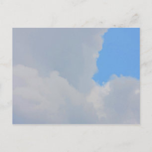 Background of blue sky and clouds. postcard