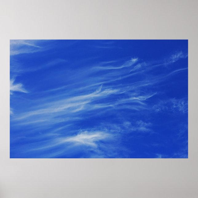 Background of blue sky. poster (Front)