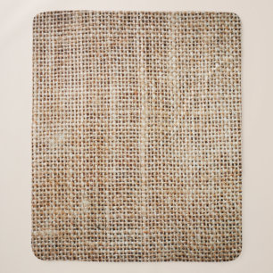Background of burlap hessian sherpa blanket