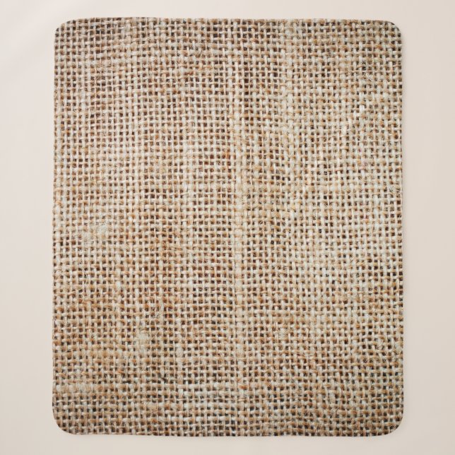 Background of burlap hessian  sherpa blanket (Front)
