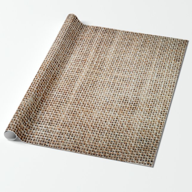 Background of burlap hessian  wrapping paper (Unrolled)