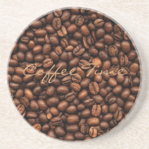 Background Of Coffee Beans Coaster