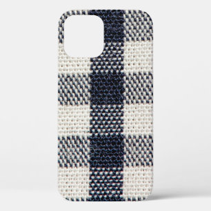 Background of flannel fabric texture. iPhone 12 case