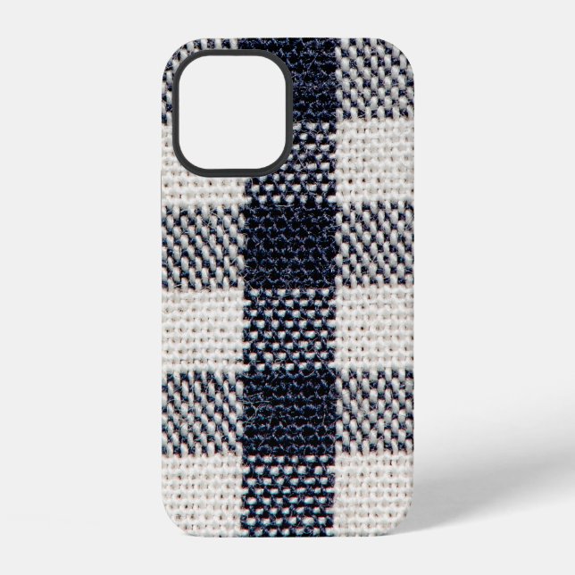 Background of flannel fabric texture. iPhone case (Back)