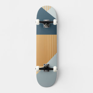 Background of geometric shapes in greys skateboard