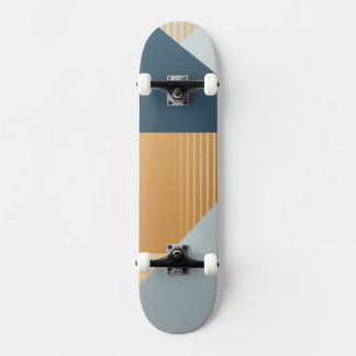Background of geometric shapes in greys skateboard