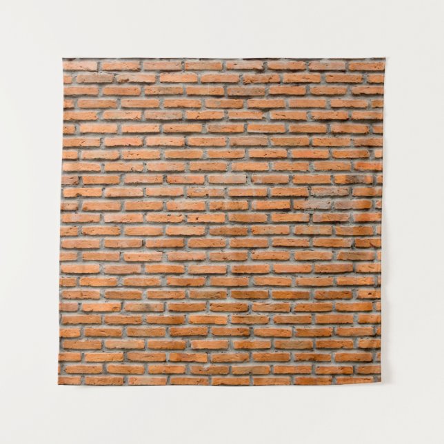 Background of old vintage brick wallaging, antique tapestry (Front)