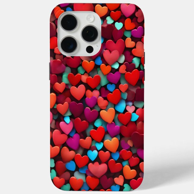Background of red hearts romance video new quality Case-Mate iPhone case (Back)