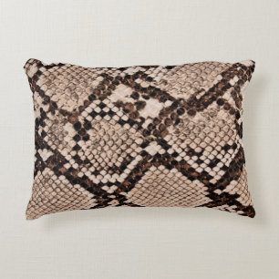 background of snake skin texture decorative cushion