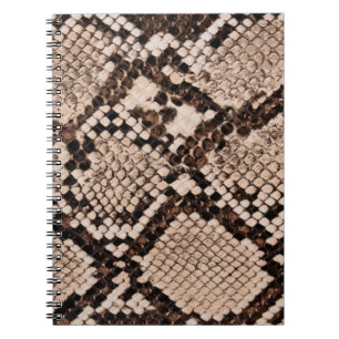 background of snake skin texture notebook
