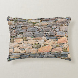 background of stone wall texture photoabandoned, a decorative cushion
