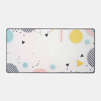Background of stripes in circles with copy space desk mat