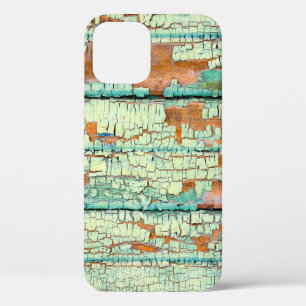 Background. Old, vintage, grey plywoodabstract, ag iPhone 12 Case