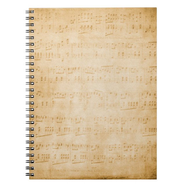 Background old vintage parchment notebook (Front)