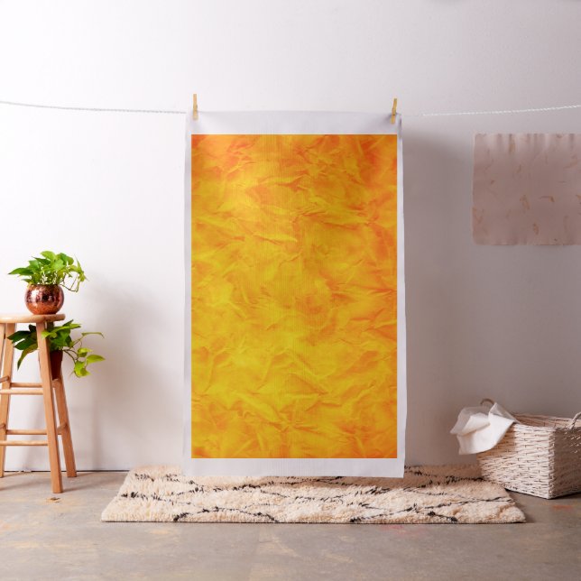 Background PAPER TEXTURE - orange yellow + ideas Fabric (In Situ)