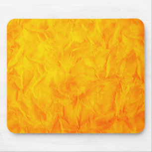 Background PAPER TEXTURE - orange yellow Mouse Mat