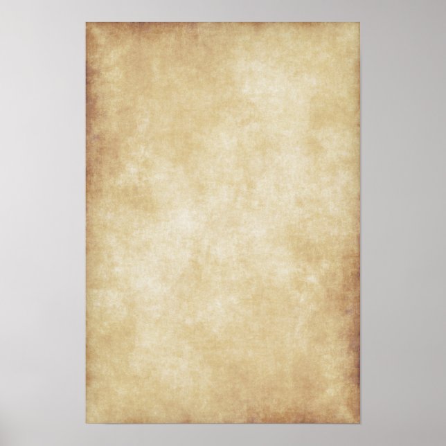 Background Parchment Paper Template Poster (Front)