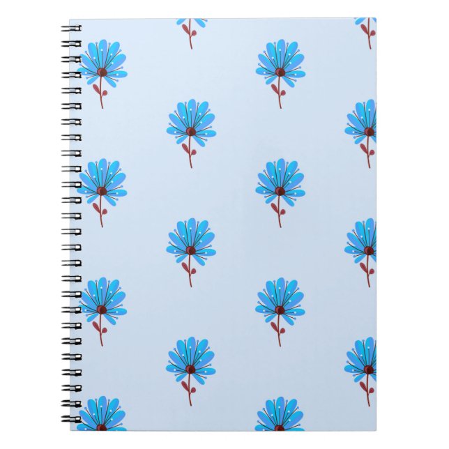 Background pattern flowers texture notebook (Front)