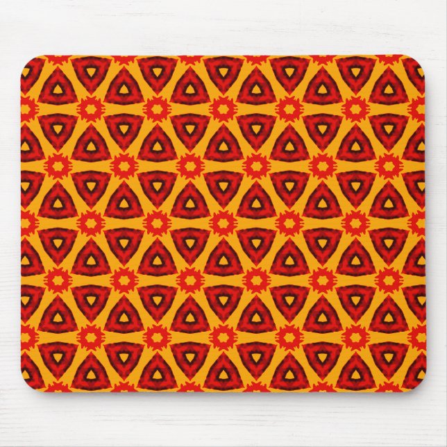 Background Pattern Retro Style Mouse Mat (Front)