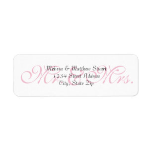 Background Pink - Return Address Labels