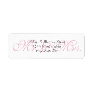 Background Pink - Return Address Labels