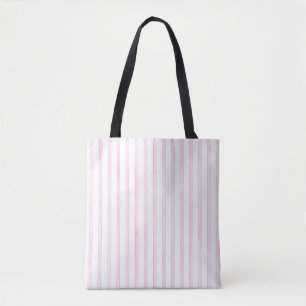 Background Pink Watercolor Stripes Tote Bag
