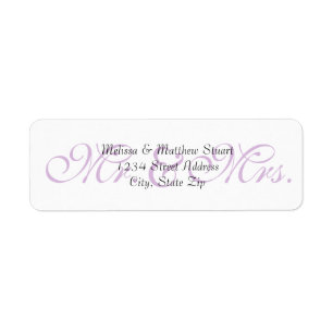 Background Purple - Return Address Labels