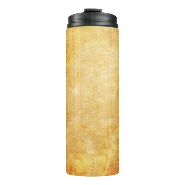 Background scrapbooking texture thermal tumbler (Front)