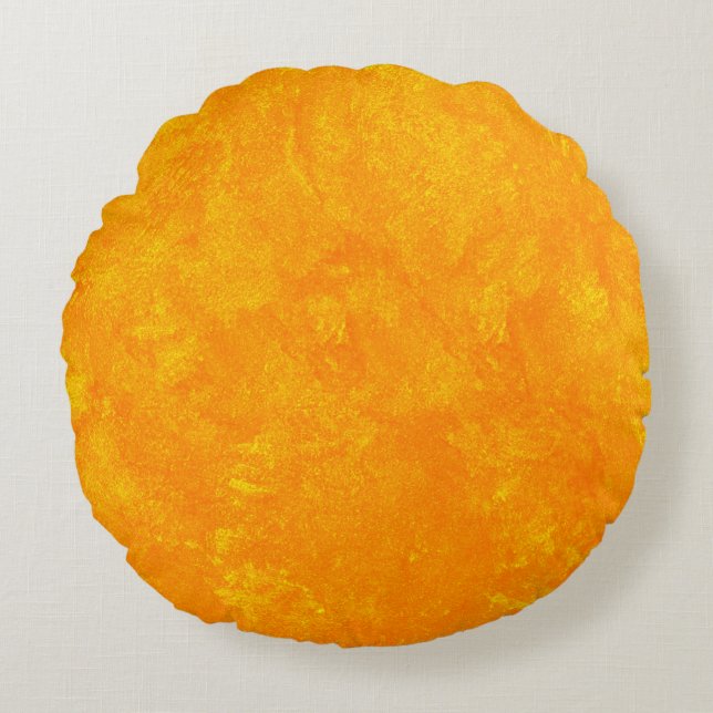 Background stucco plaster round cushion (Front)