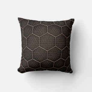 Background texture hexagon grid d cushion