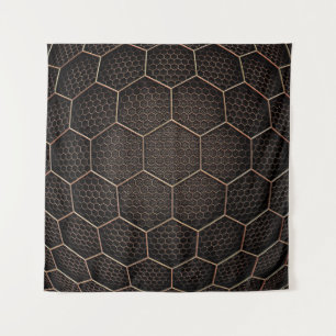 Background texture hexagon grid d tapestry
