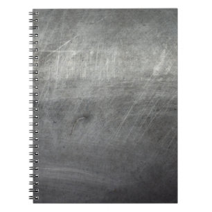 Background texture metal scratches notebook