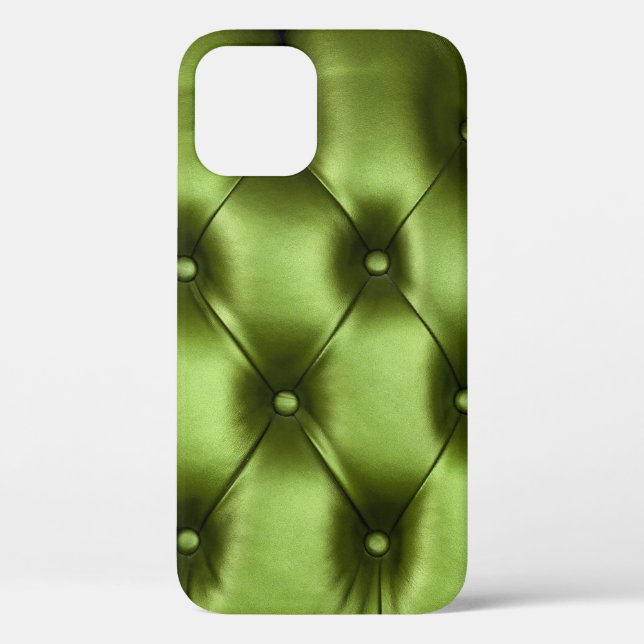 Background texture of dark green capitone genuine  Case-Mate iPhone case (Back)