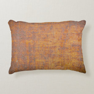 Background texture of Rusted steelabstract, aged, Decorative Cushion