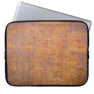 Background texture of Rusted steelabstract, aged, Laptop Sleeve