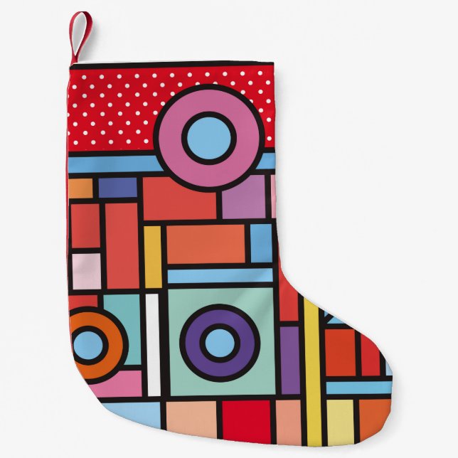 Background texture of stone wall. Background and t Small Christmas Stocking (Front)