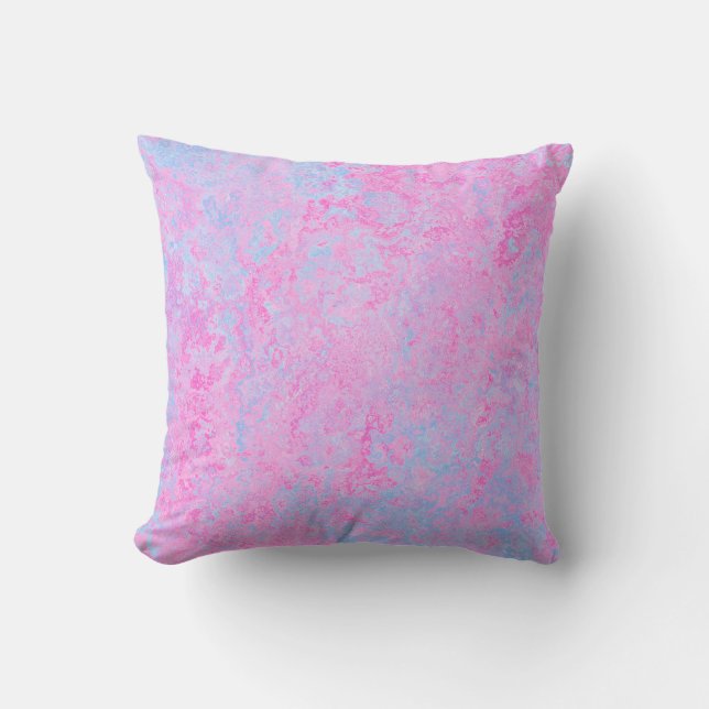 Background texture pink light blue cushion (Front)