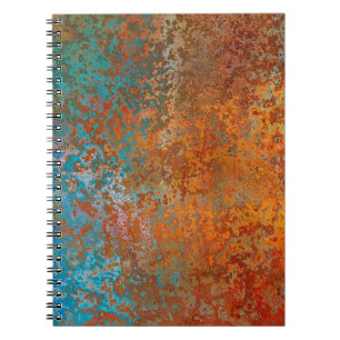Background texture rust old brown notebook