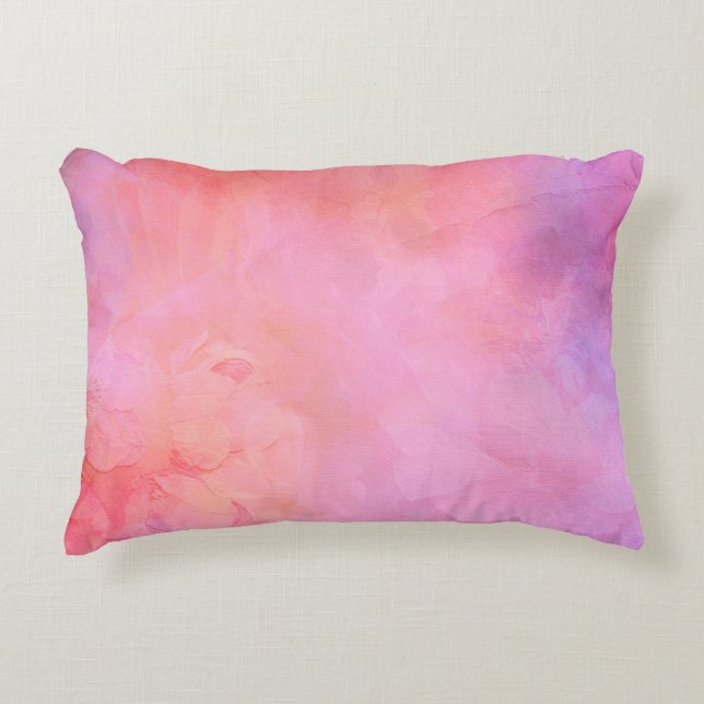 Background texture structure pink decorative cushion (Front)